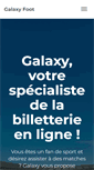 Mobile Screenshot of galaxyfoot.fr