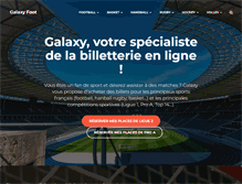 Tablet Screenshot of galaxyfoot.fr